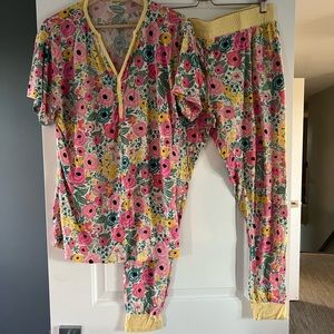 Little Sleepies floral pajama set